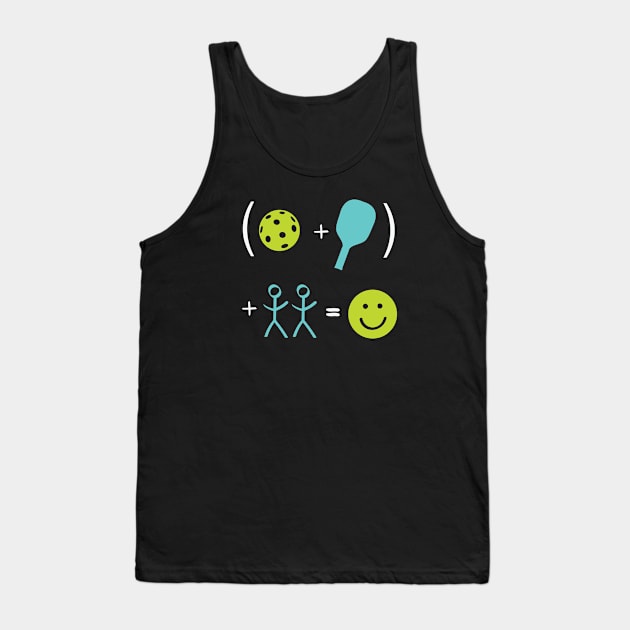 Happy Pickleball Equation Tank Top by whyitsme